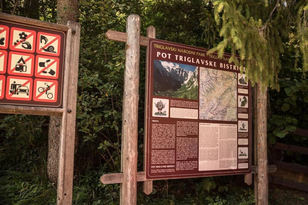 Idyllic Triglav Forest Retreat - Alps, Trails, Lakes, Falls Mojstrana Luaran gambar